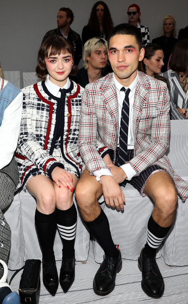 Maisie Williams, Reuben Selby, Paris Fashion Week Celeb Sightings